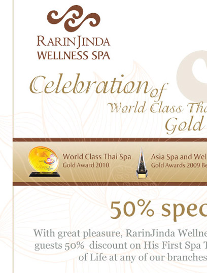 orld Class Thai Spa Gold Award